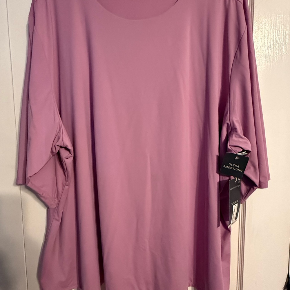Worthington Women's Long Sleeve Top in Soft Pink